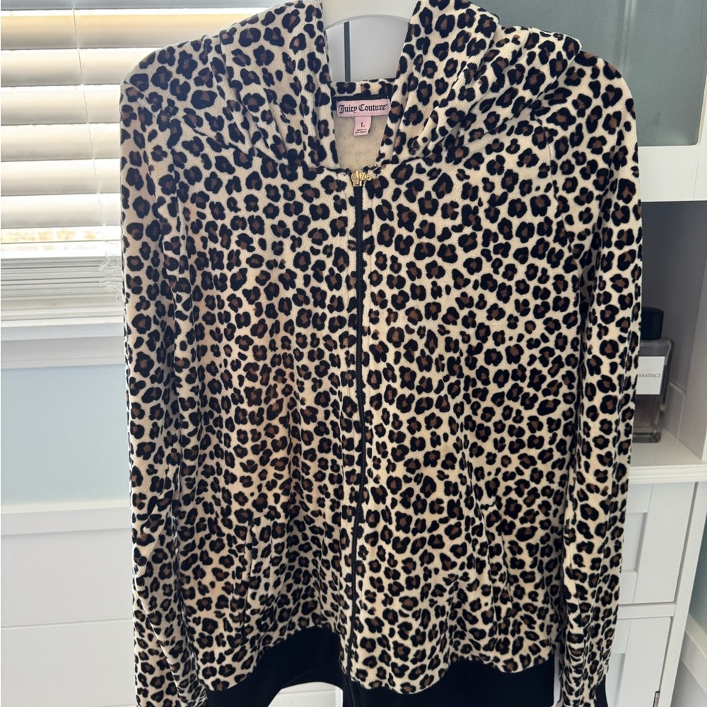 Juicy Couture Animal Print Zip-Up Jacket